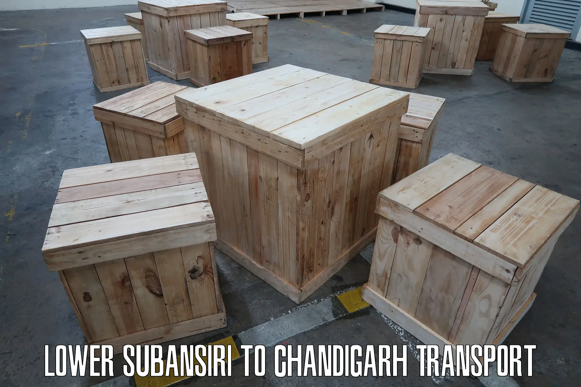 International cargo transportation services in Lower Subansiri to Chandigarh