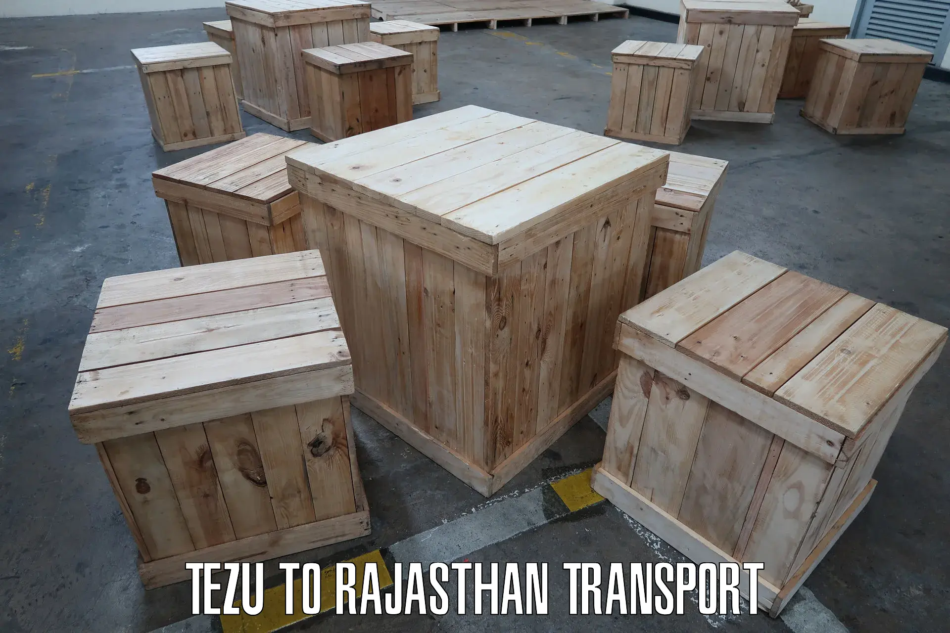 Container transportation services in Tezu to Ramganj Mandi