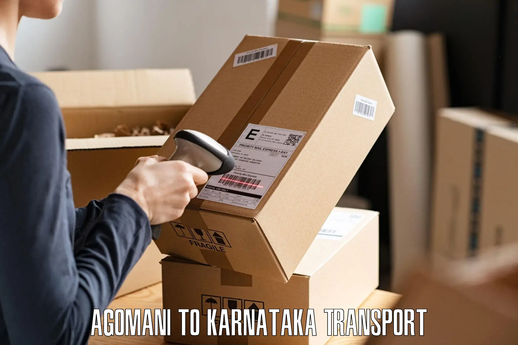 Two wheeler parcel service Agomani to Salahalli