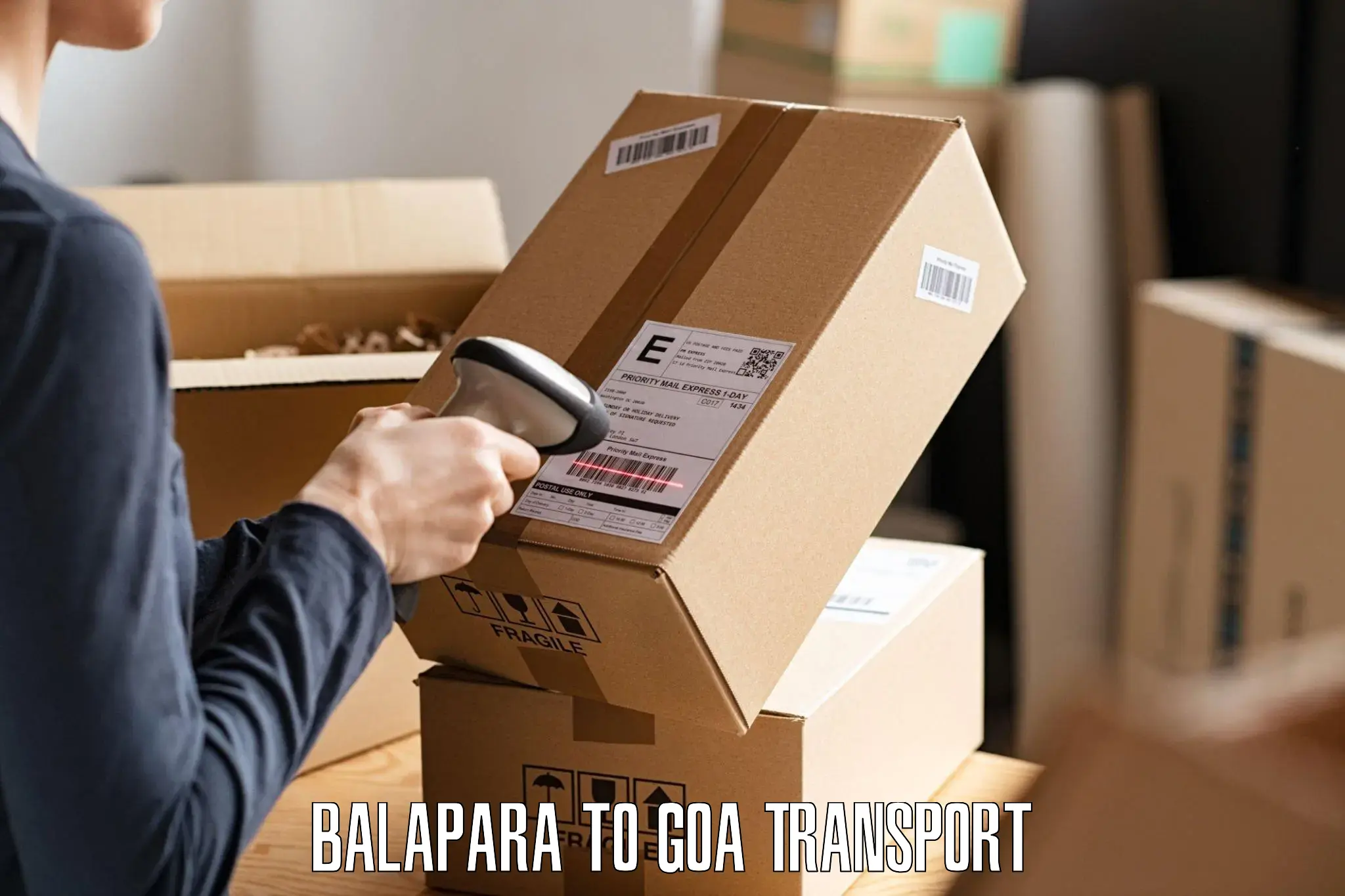 Air cargo transport services Balapara to Vasco da Gama