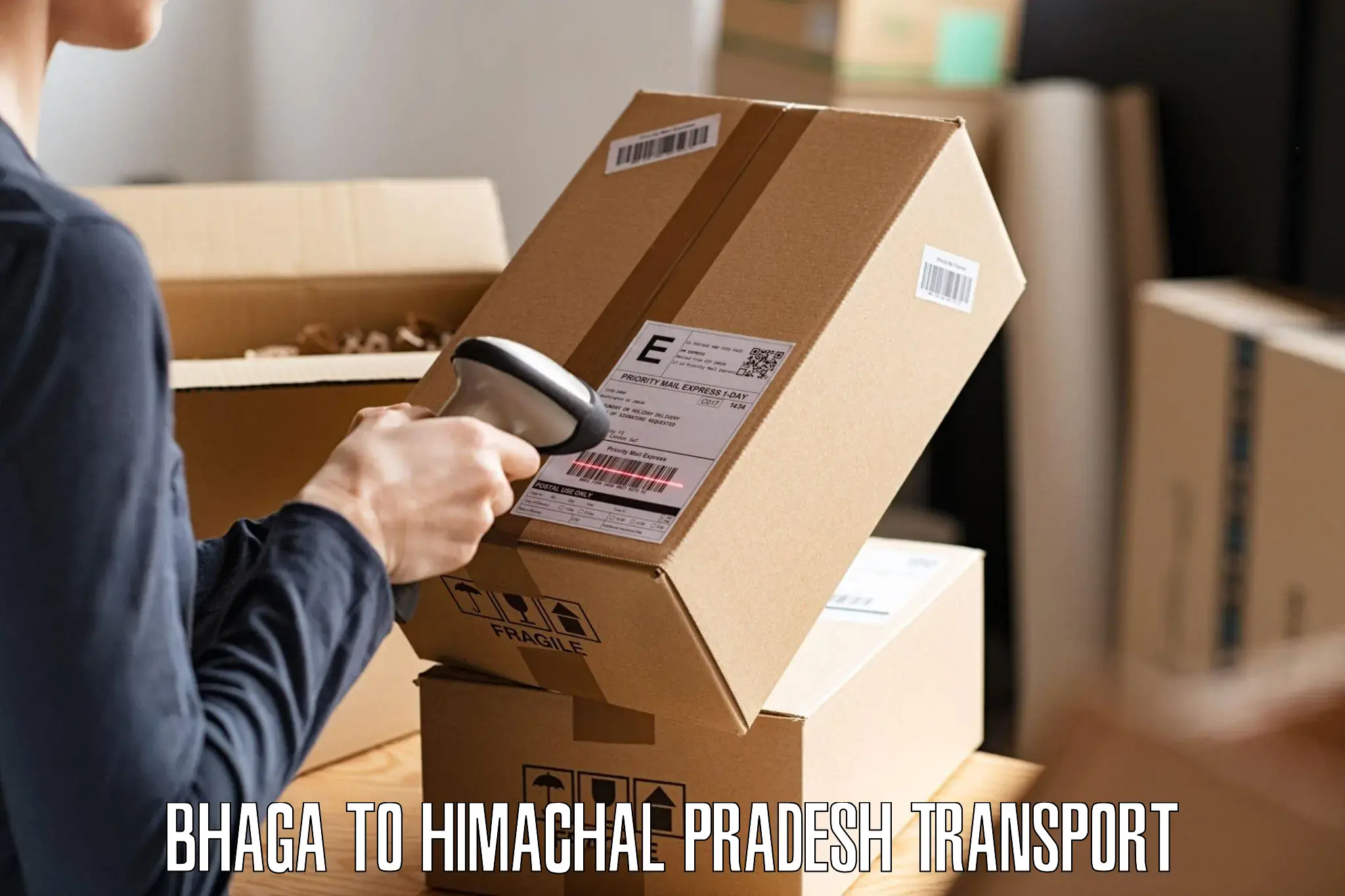 Vehicle courier services Bhaga to Amb Una