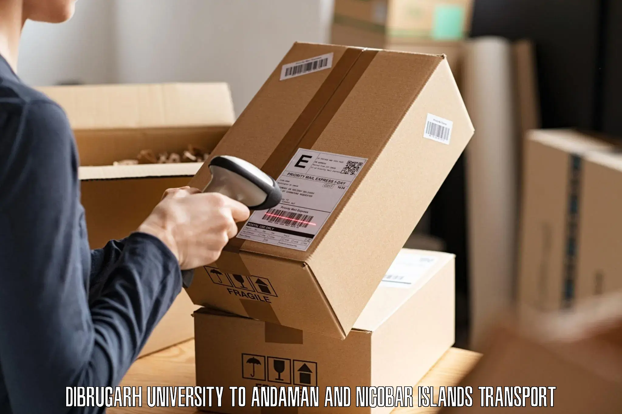 Vehicle parcel service Dibrugarh University to North And Middle Andaman