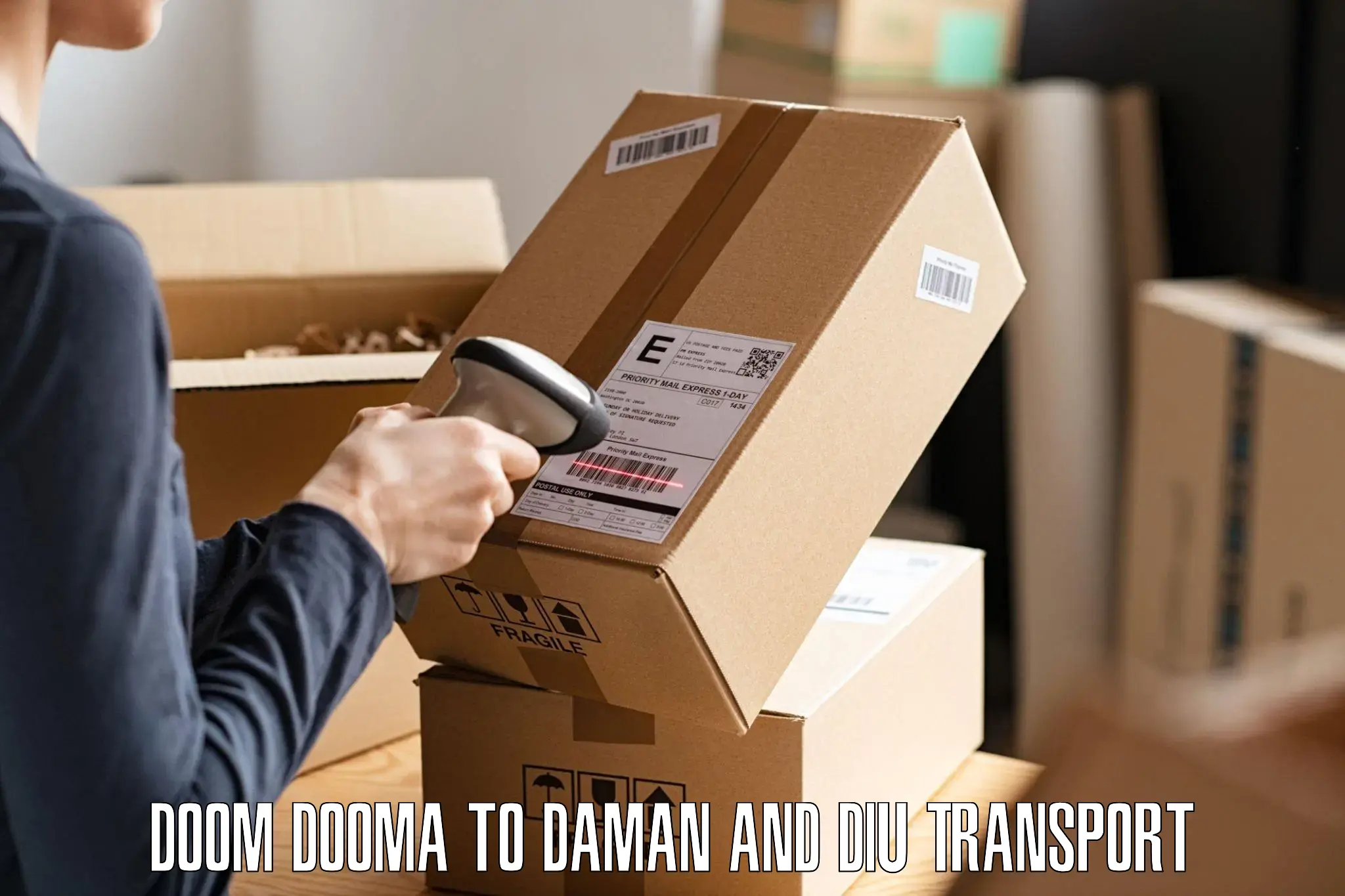 Goods transport services Doom Dooma to Daman and Diu
