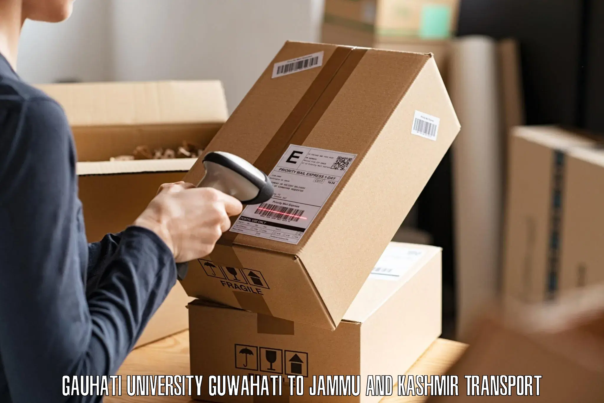 Online transport booking Gauhati University Guwahati to Ramban