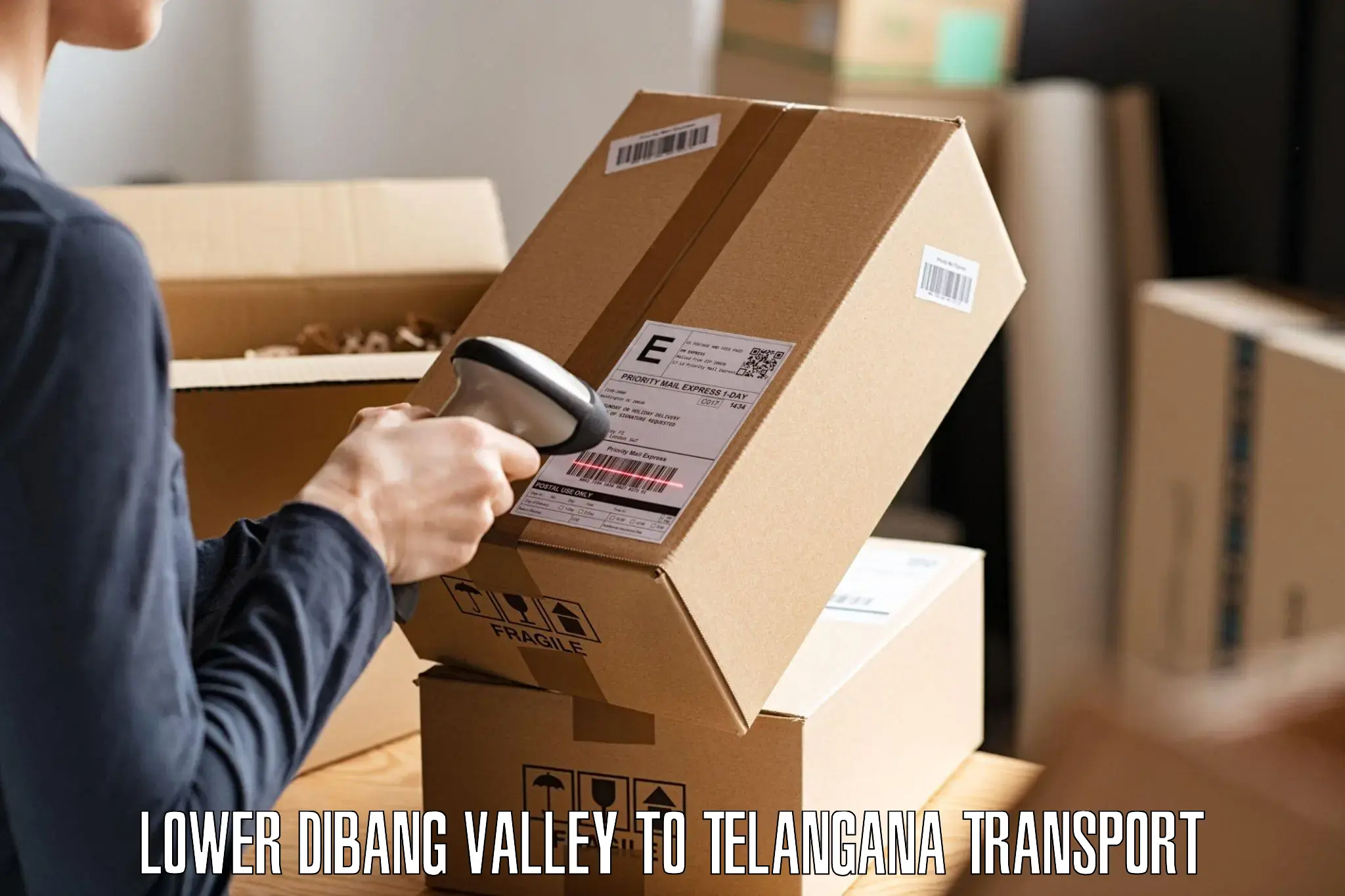 Domestic goods transportation services Lower Dibang Valley to Khanapur Nirmal