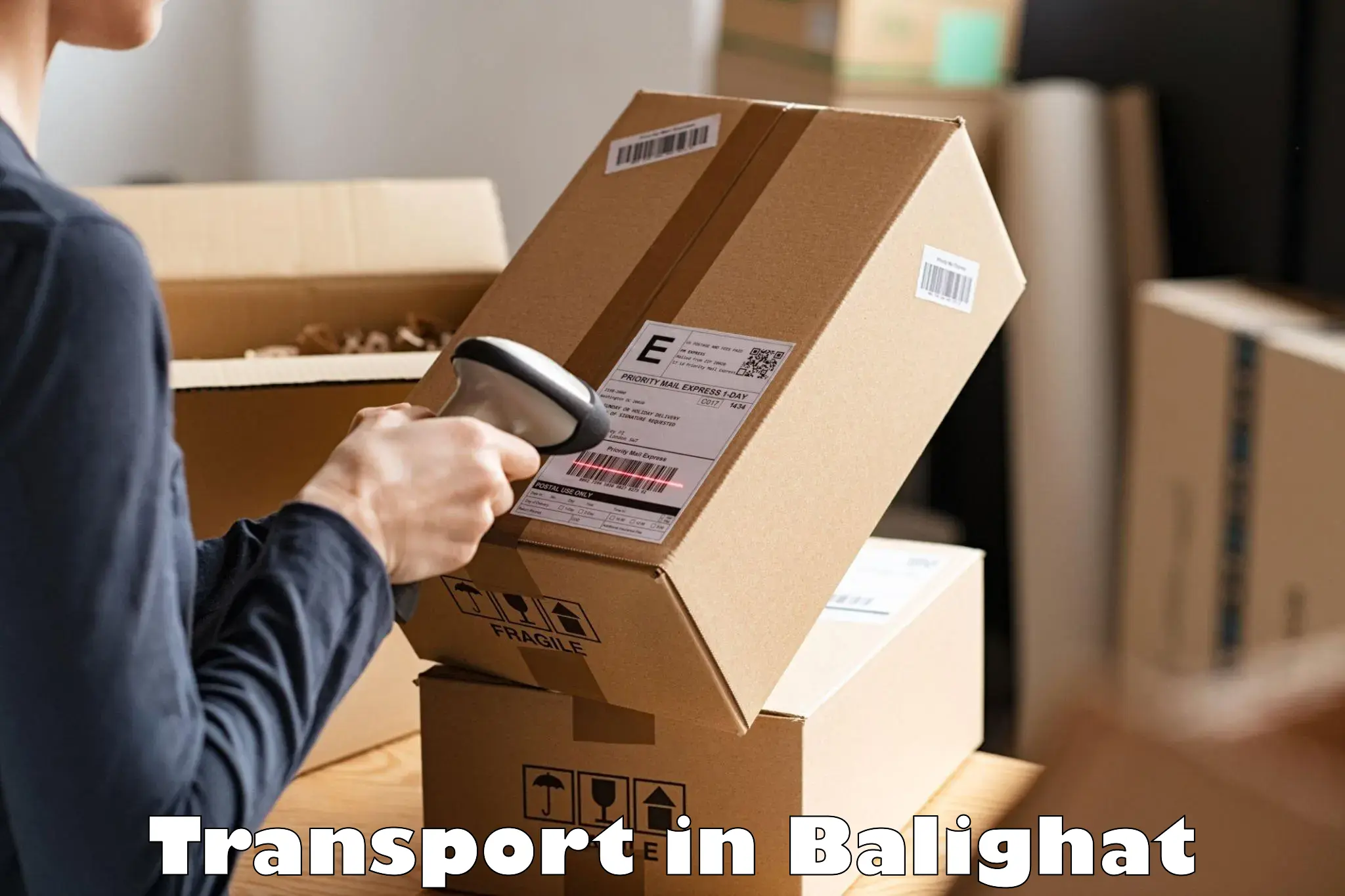 Online transport booking in Balighat