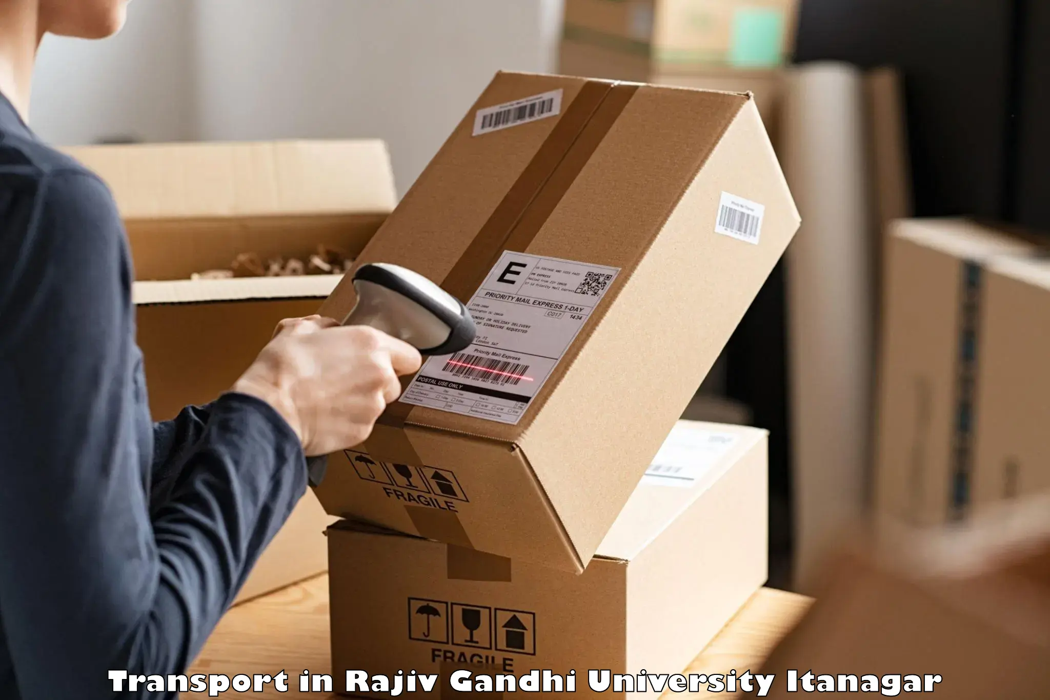 Domestic goods transportation services in Rajiv Gandhi University Itanagar