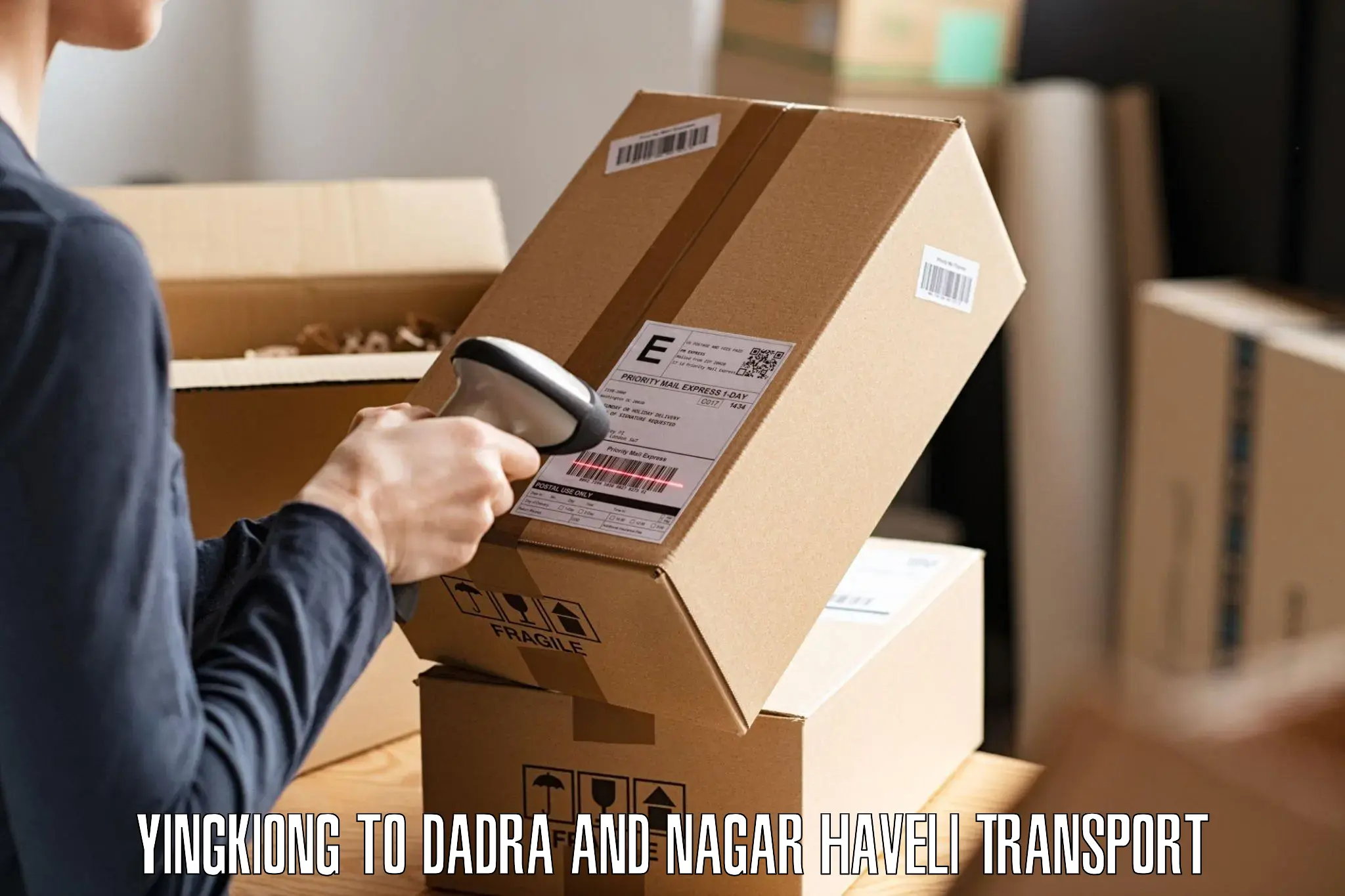 Cargo transport services in Yingkiong to Dadra and Nagar Haveli