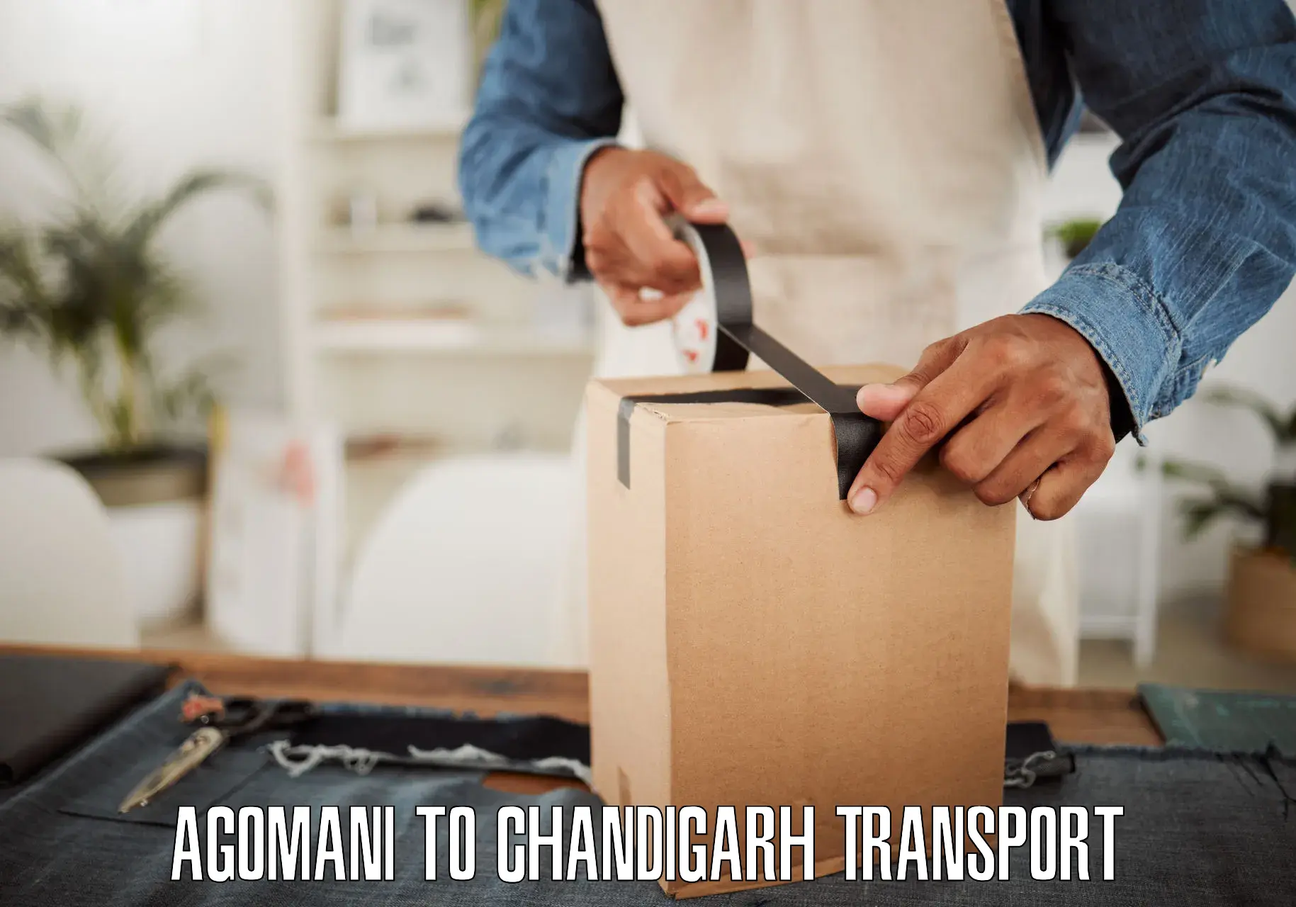 Online transport booking Agomani to Chandigarh