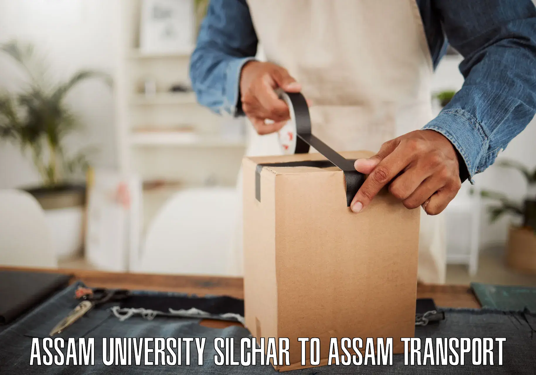 Pick up transport service Assam University Silchar to Majuli