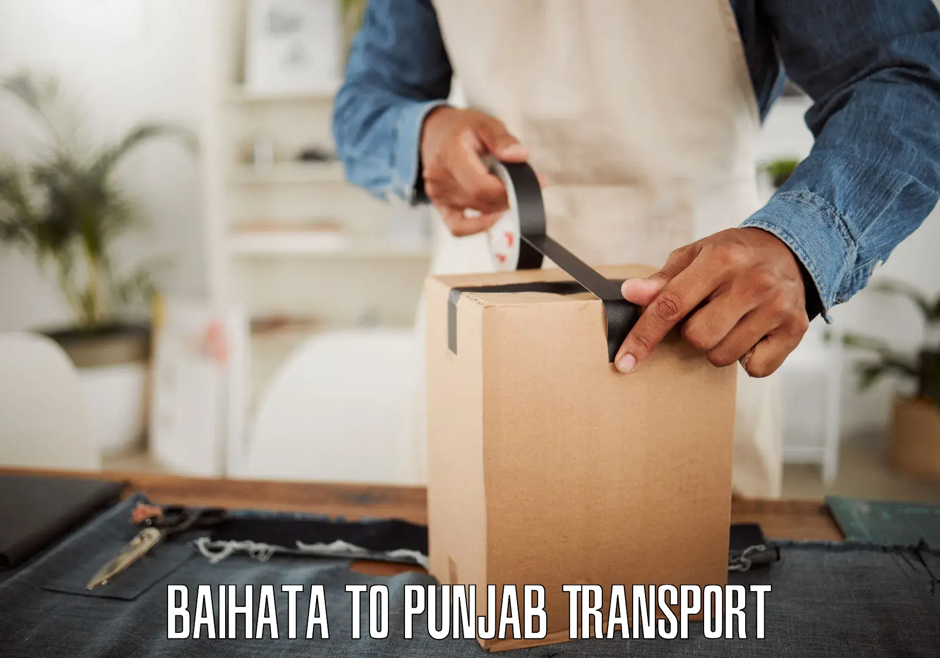Express transport services Baihata to Batala
