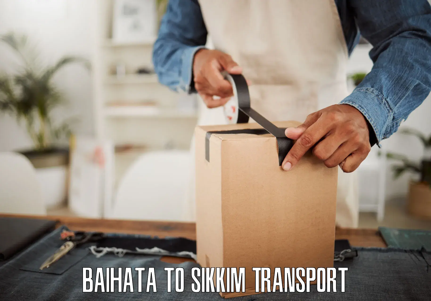 Luggage transport services Baihata to Mangan