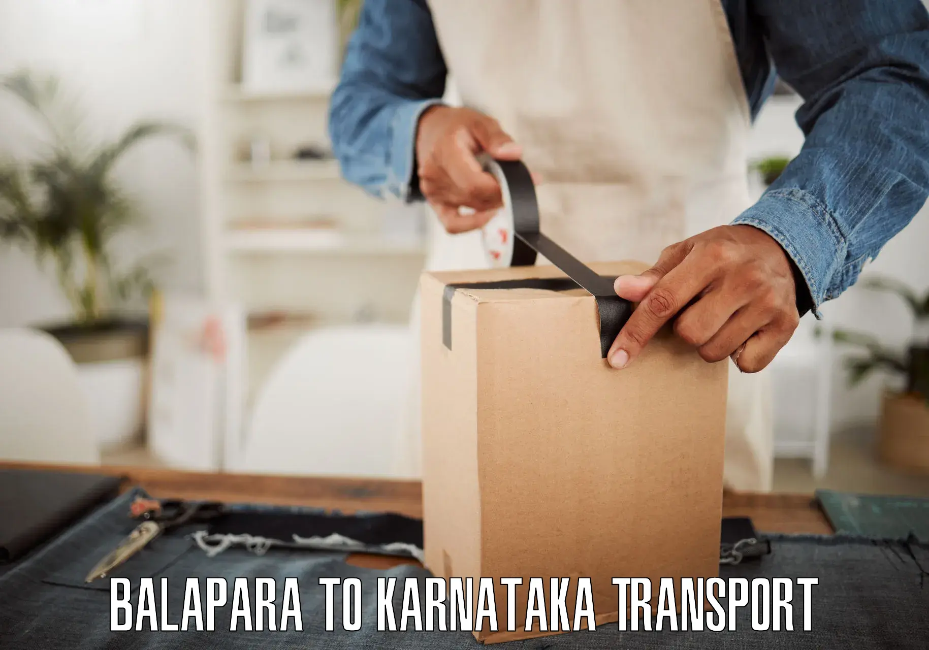 Truck transport companies in India Balapara to Tavarekere