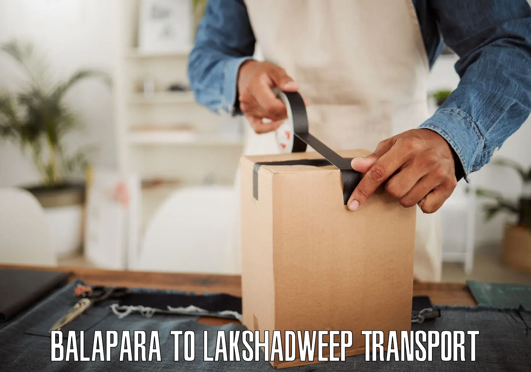 Air cargo transport services Balapara to Lakshadweep