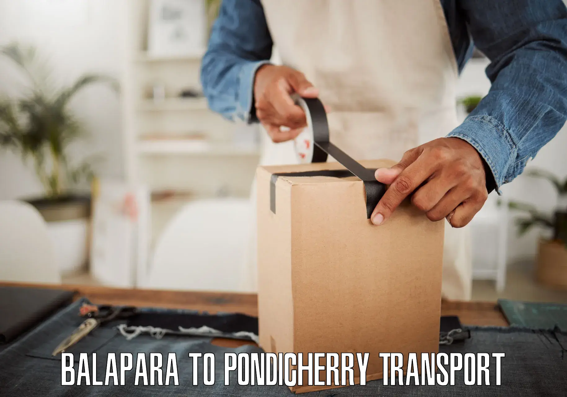 Road transport online services Balapara to Pondicherry University
