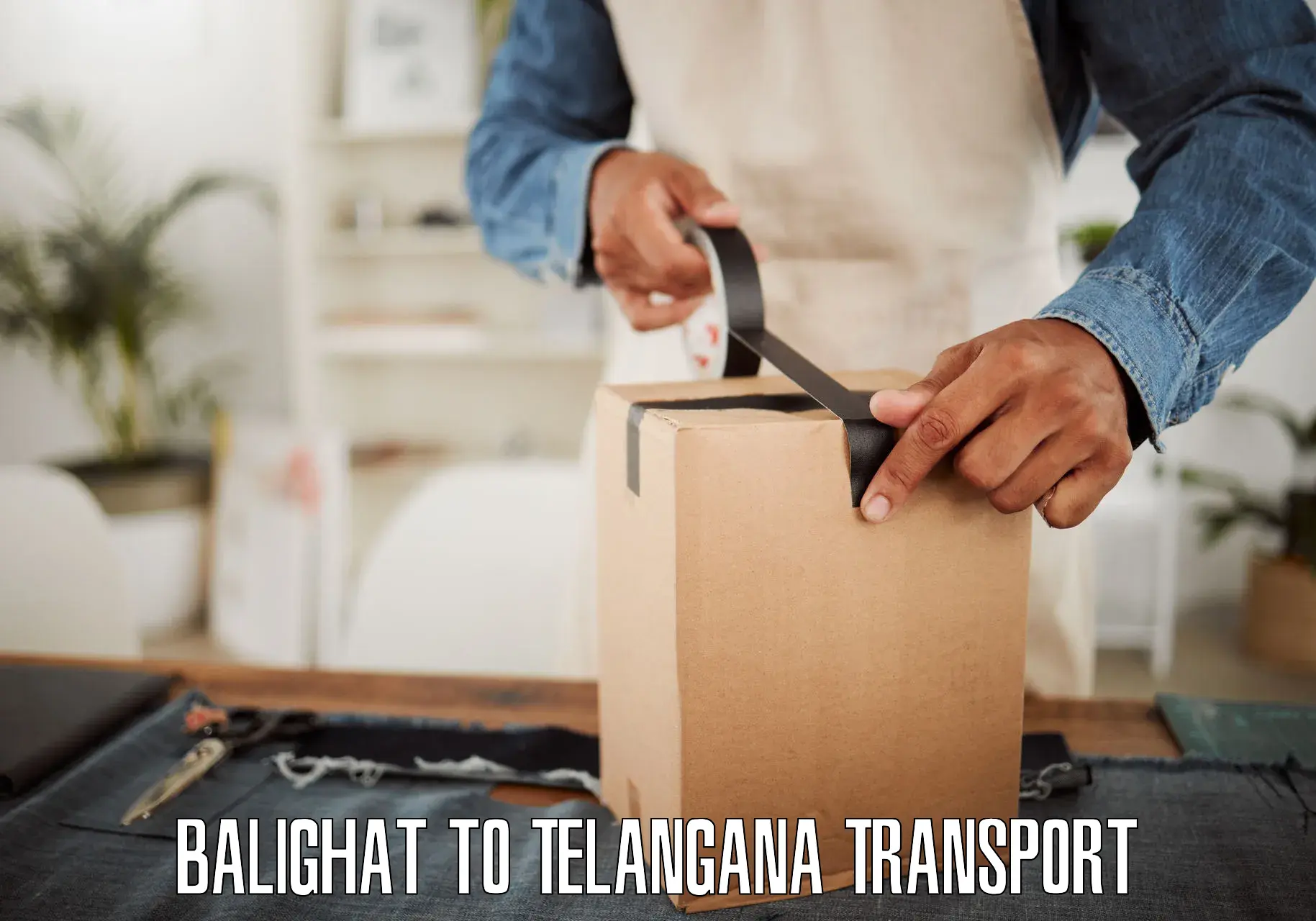 Vehicle courier services Balighat to Khairatabad