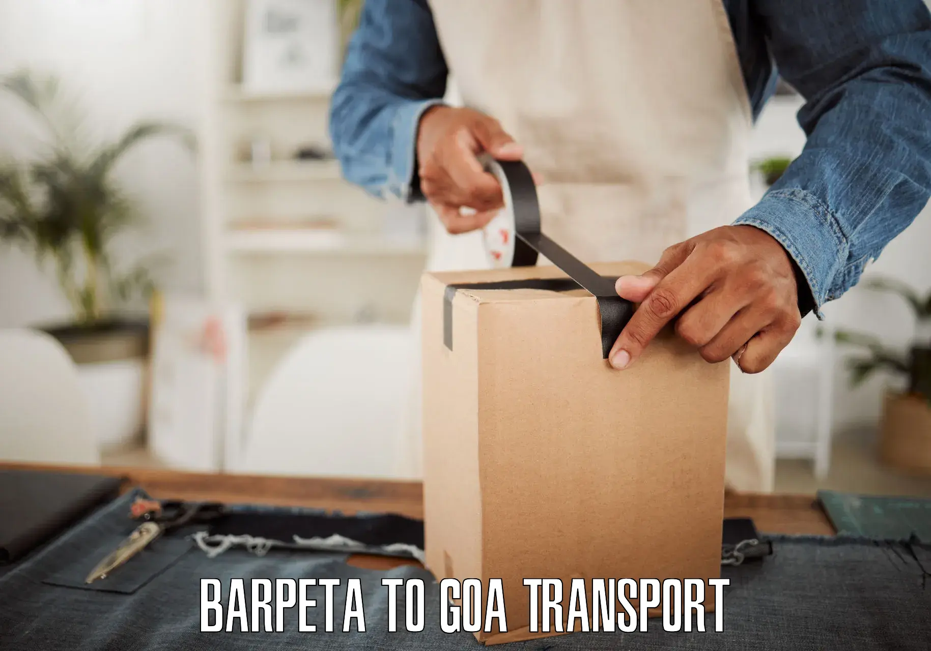 Two wheeler parcel service Barpeta to Goa