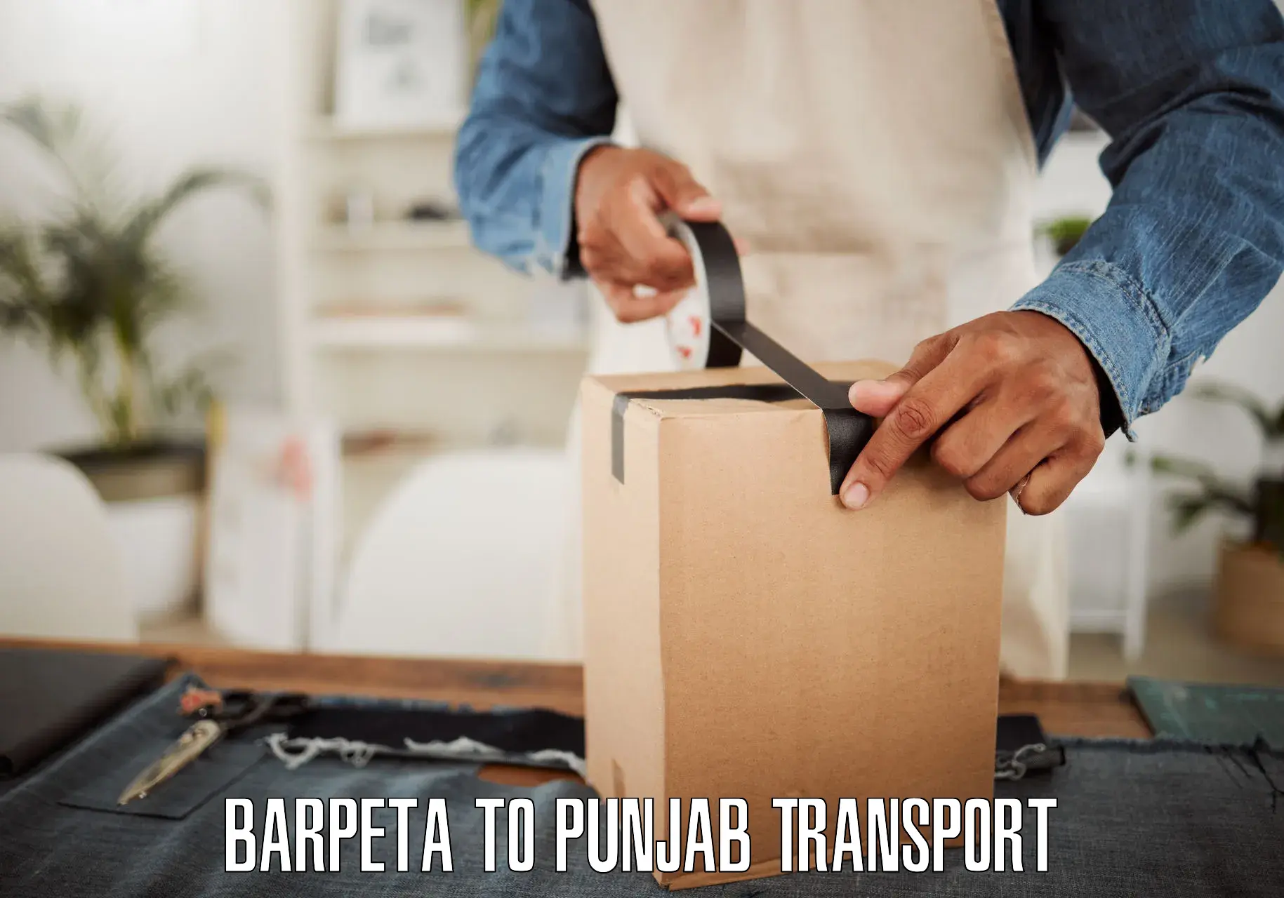 Vehicle parcel service Barpeta to Firozpur