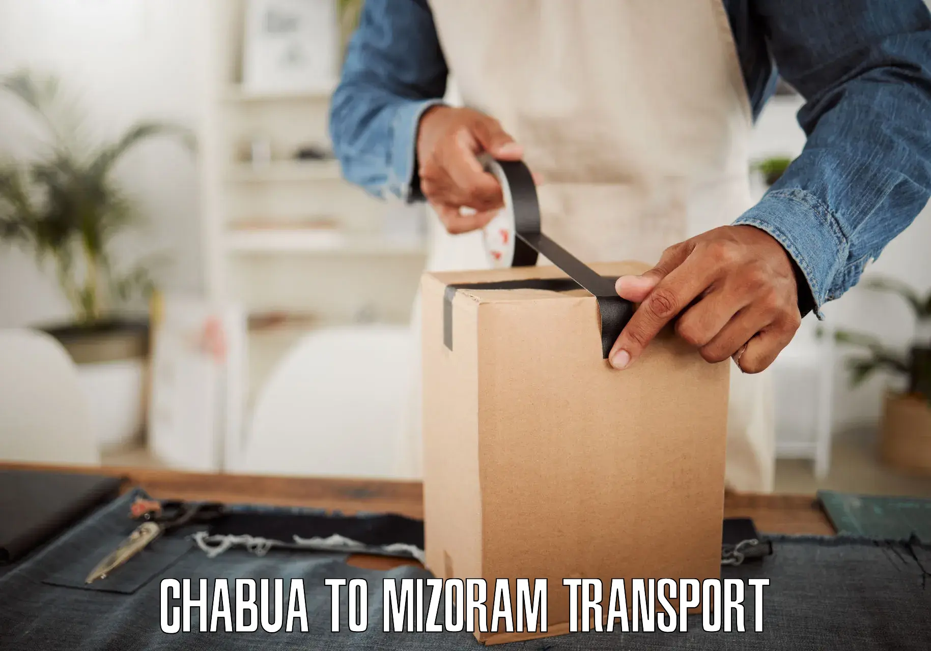 Two wheeler parcel service Chabua to Mizoram