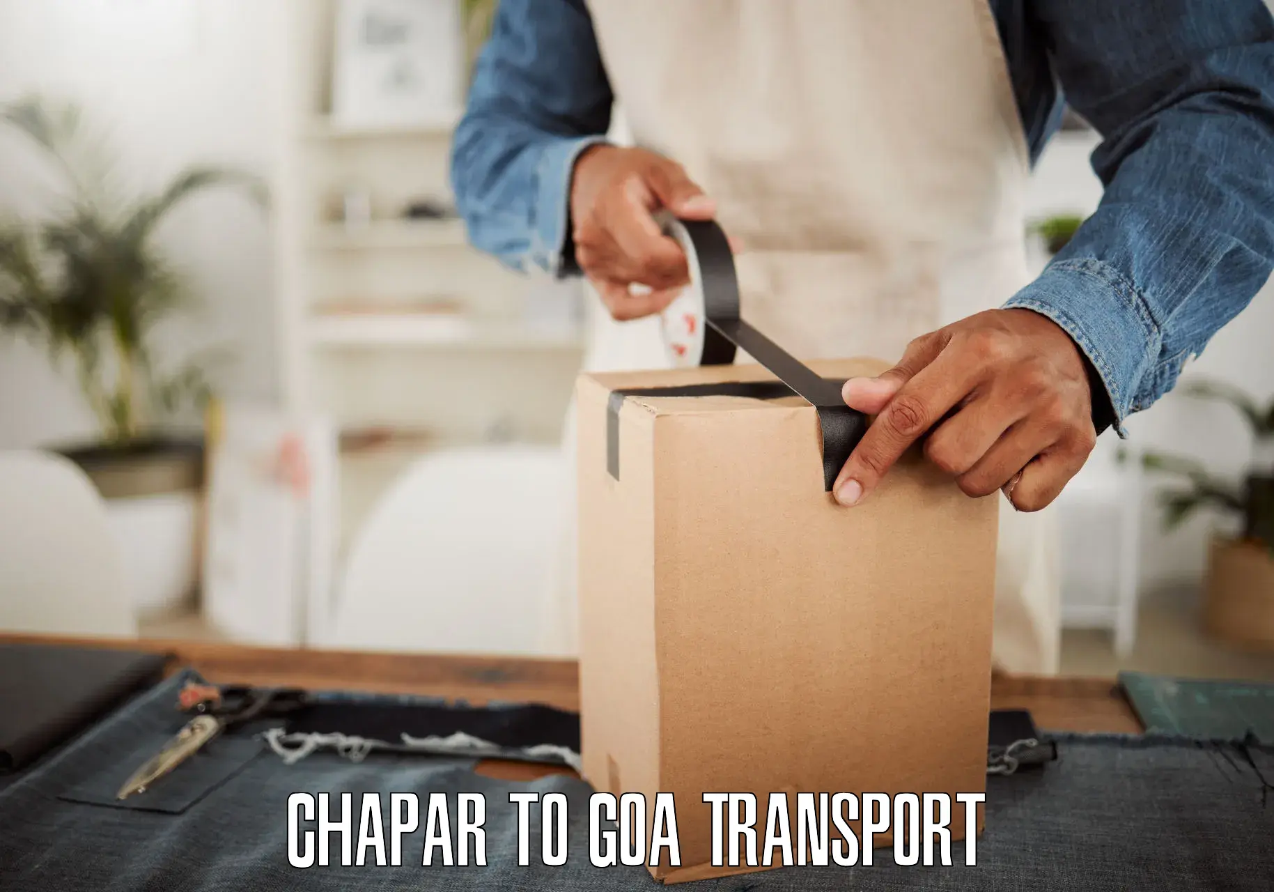 Daily parcel service transport Chapar to Vasco da Gama