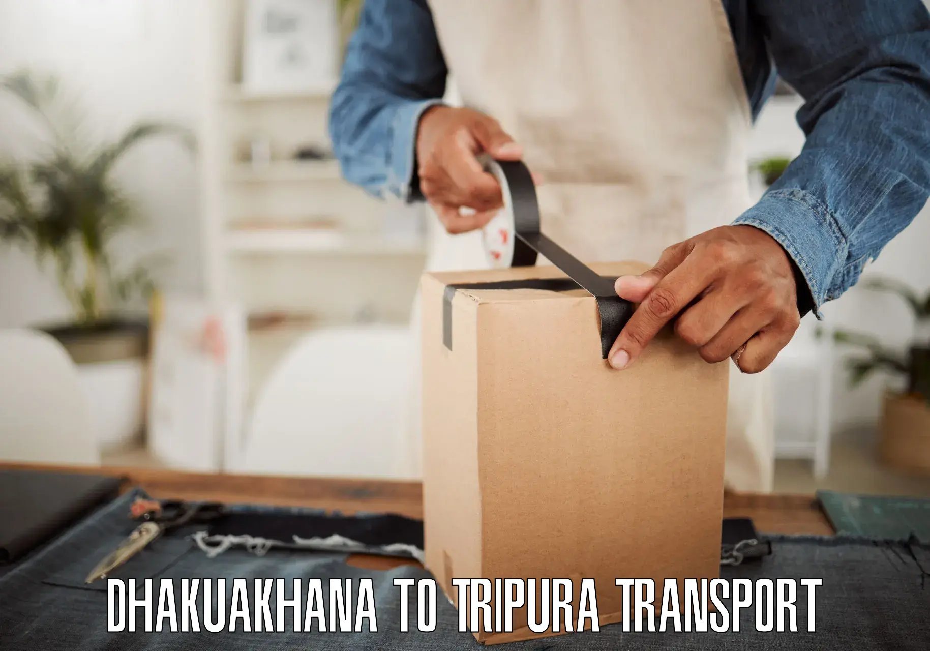 Parcel transport services Dhakuakhana to North Tripura