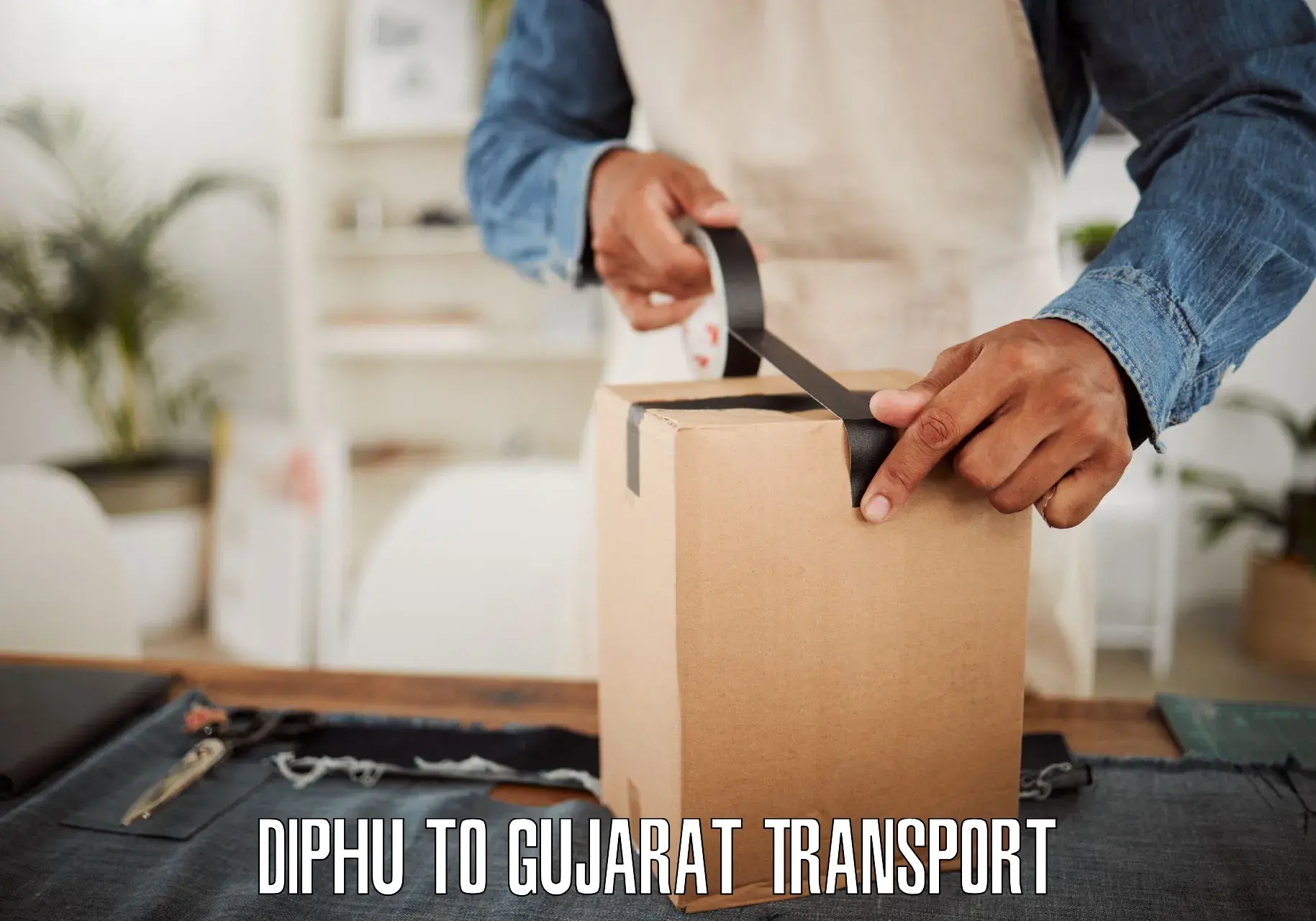 Pick up transport service Diphu to Surat