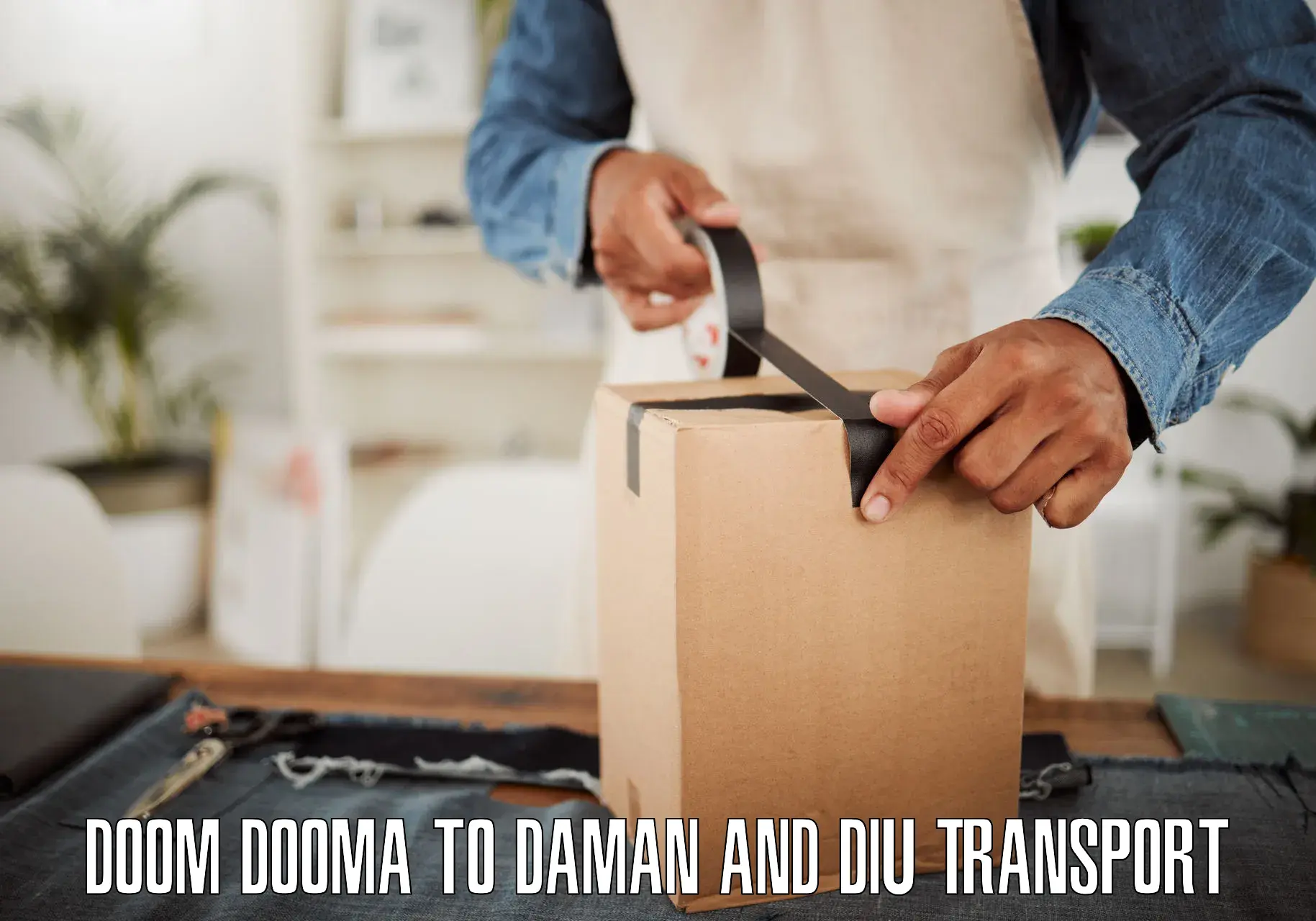 Container transport service Doom Dooma to Diu