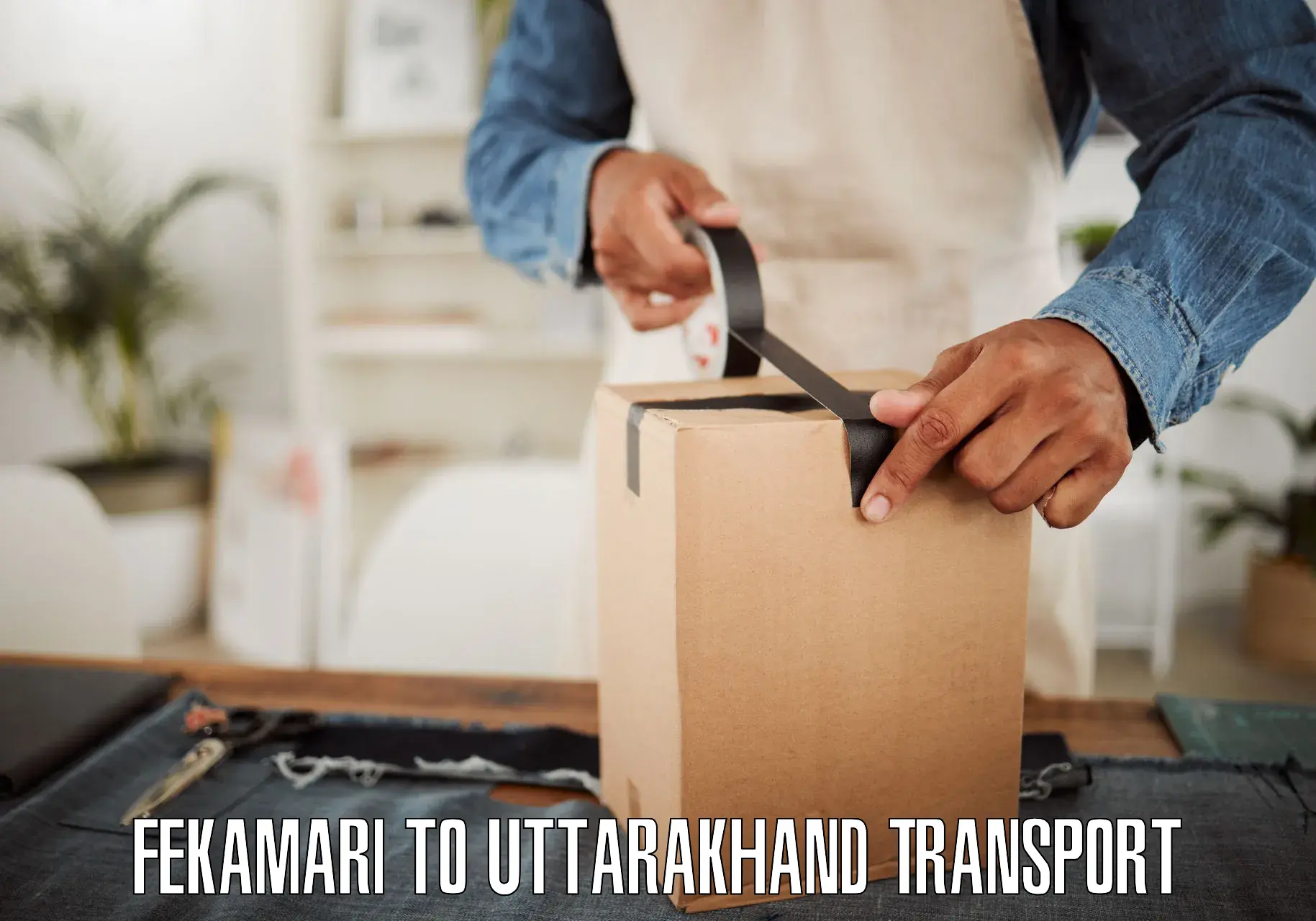 Land transport services Fekamari to Uttarakhand