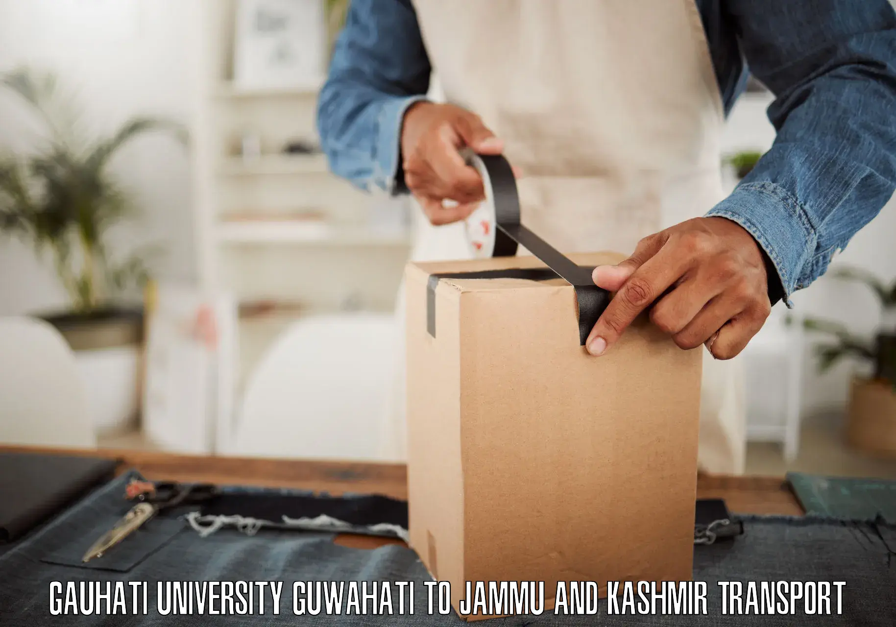 Package delivery services Gauhati University Guwahati to Baramulla