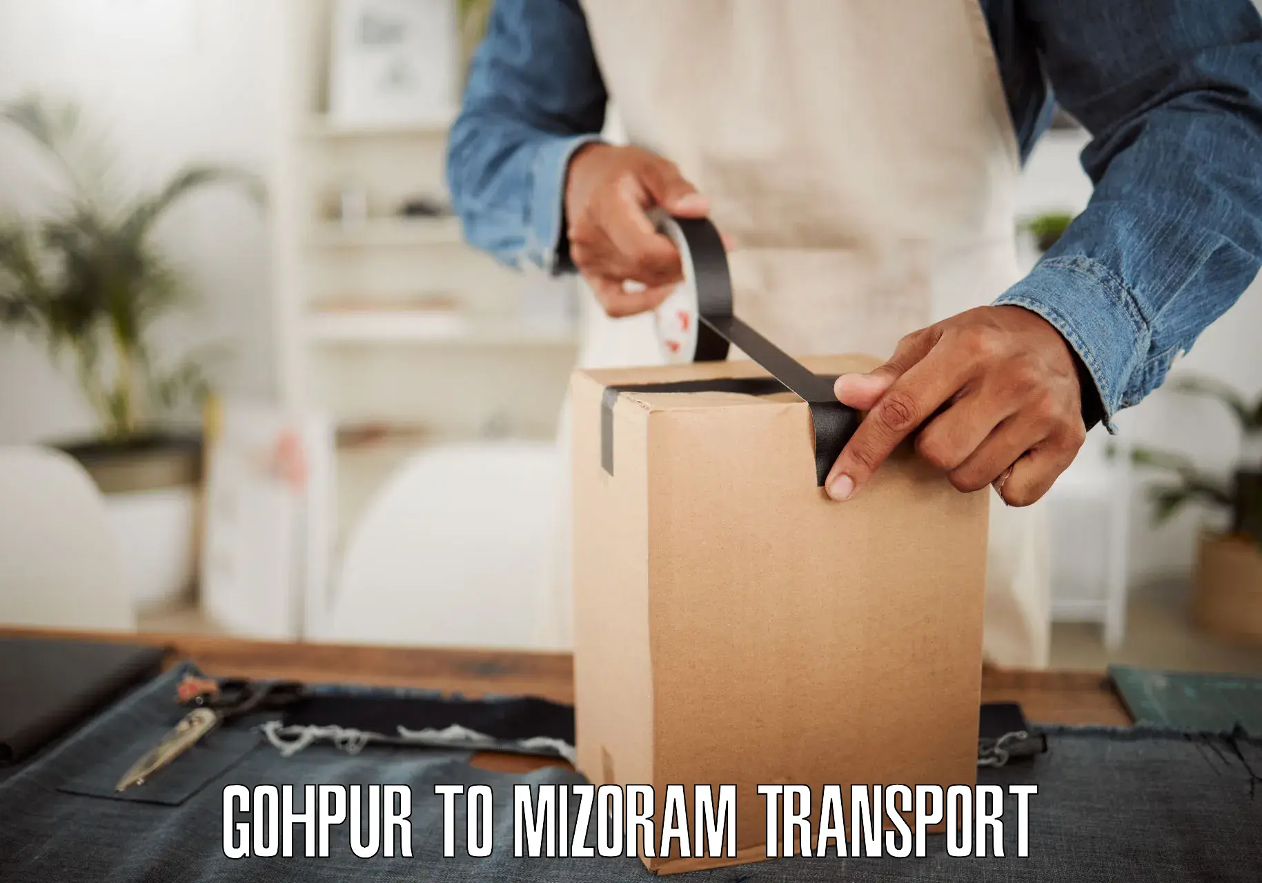 Online transport service Gohpur to NIT Aizawl