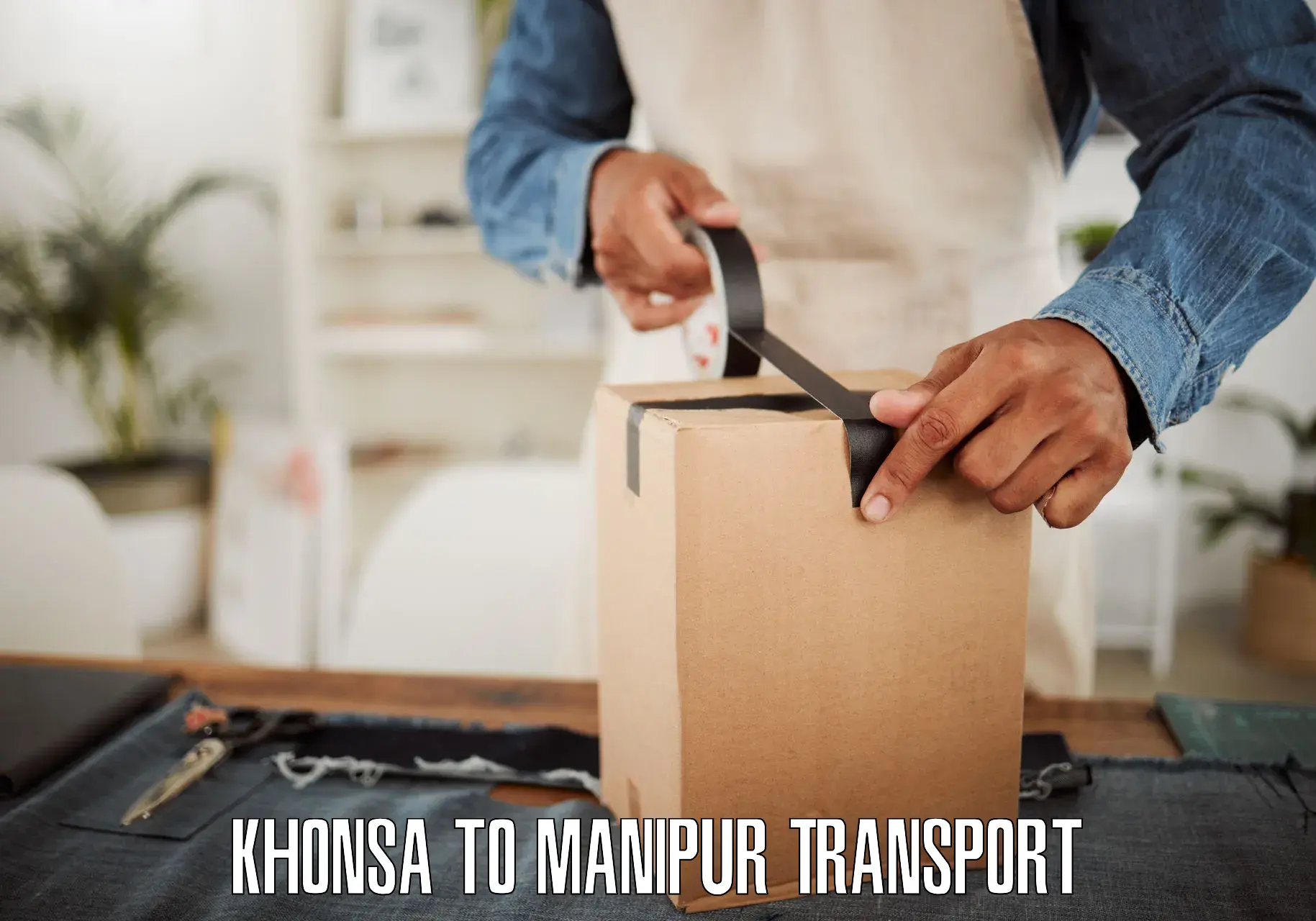 Air cargo transport services Khonsa to Kaptipada