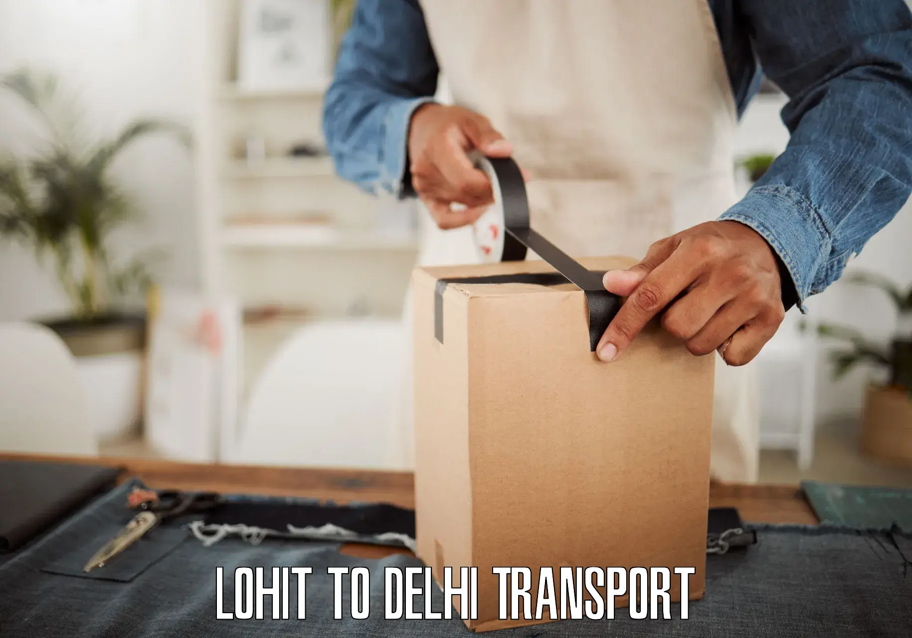 Express transport services Lohit to Jawaharlal Nehru University New Delhi