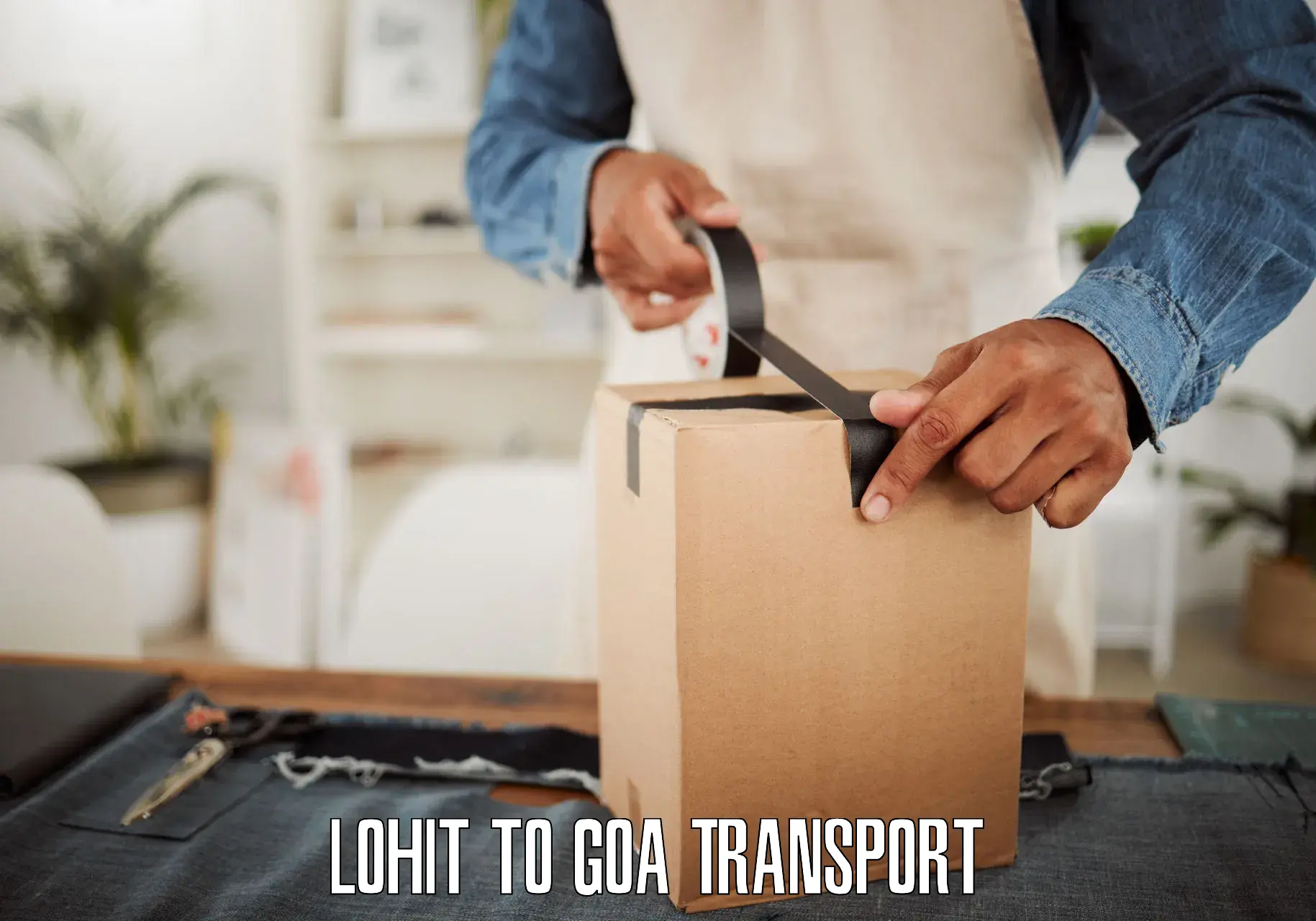 Transport bike from one state to another Lohit to Goa