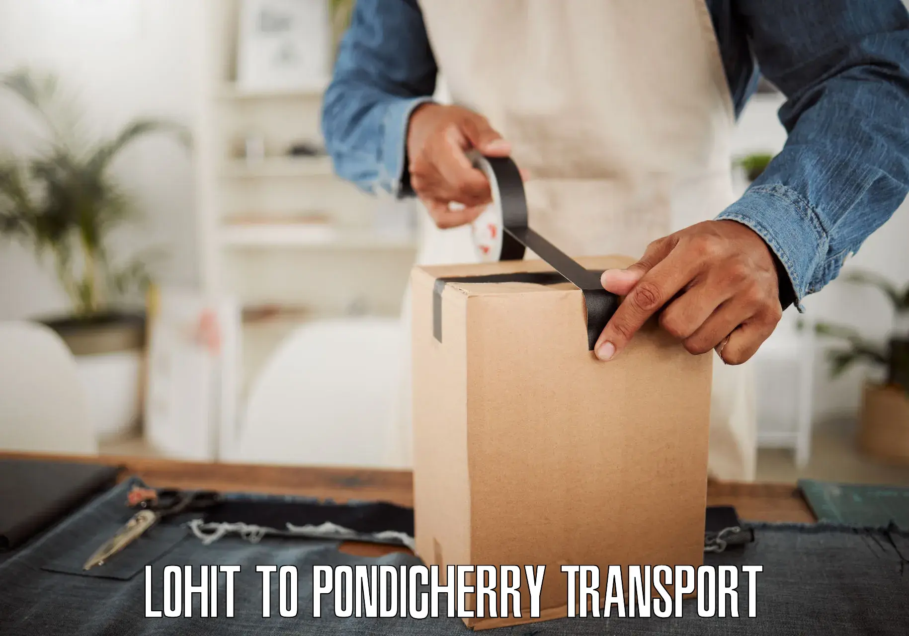 Daily parcel service transport Lohit to Pondicherry