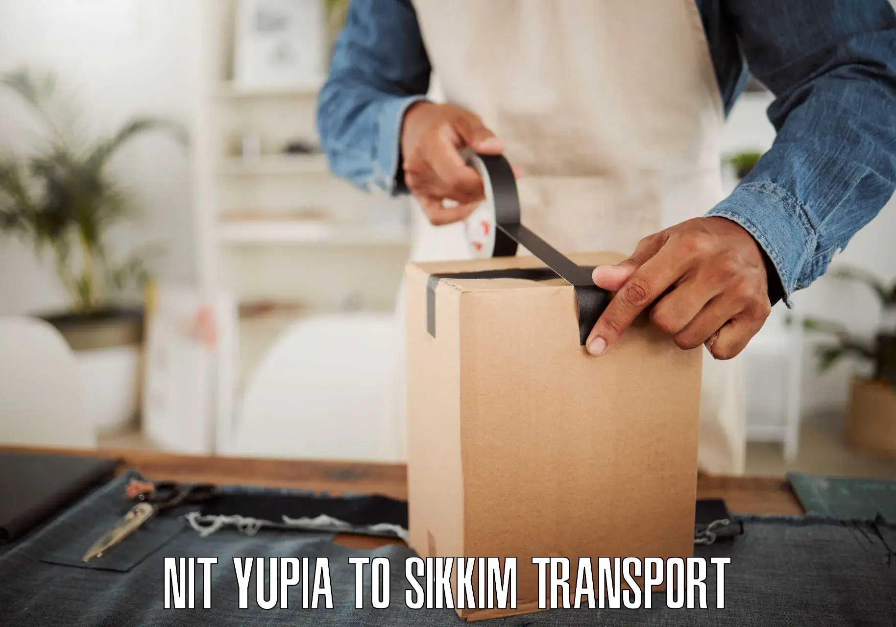 Two wheeler transport services in NIT Yupia to Sikkim