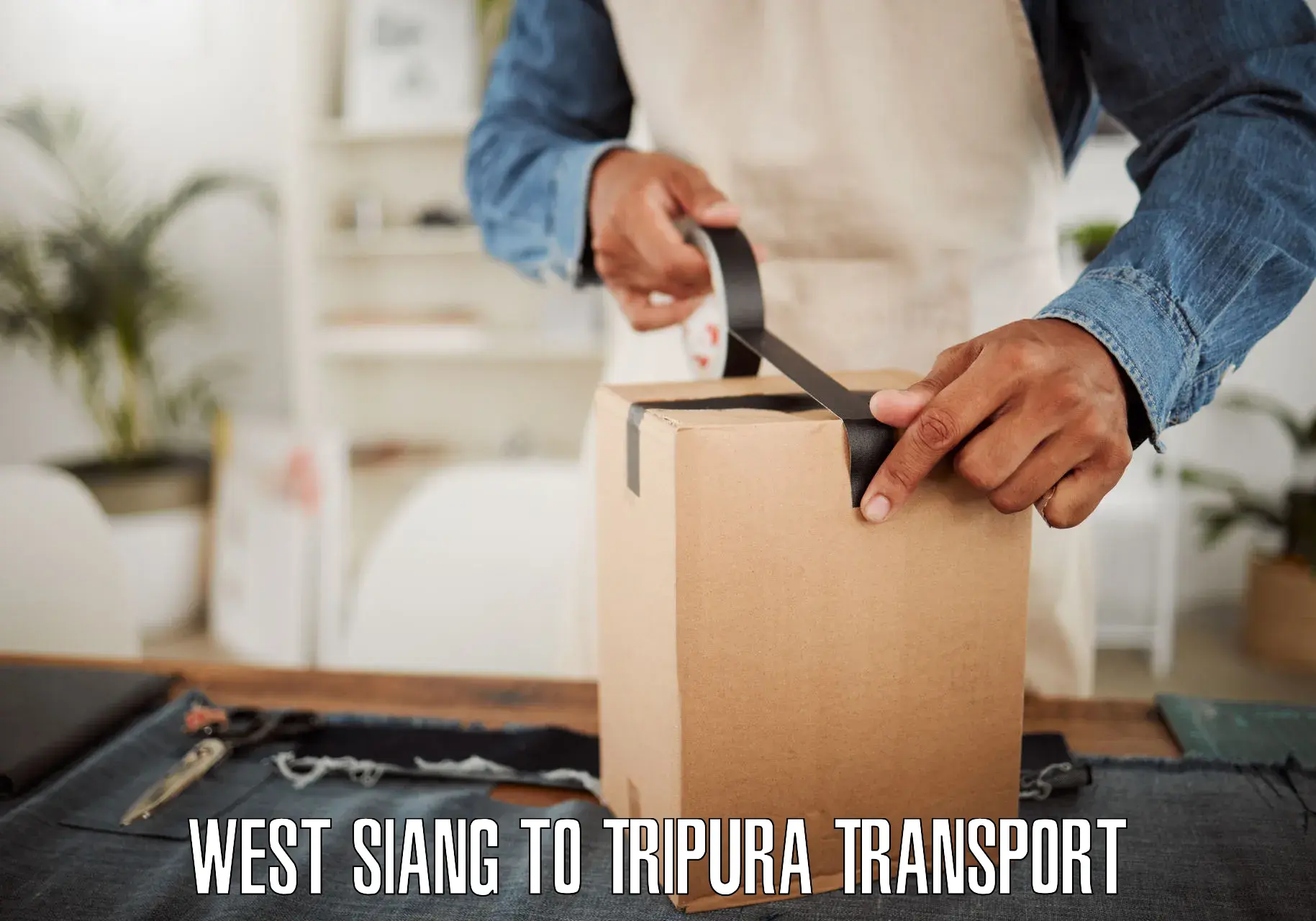 Interstate transport services West Siang to Udaipur Tripura