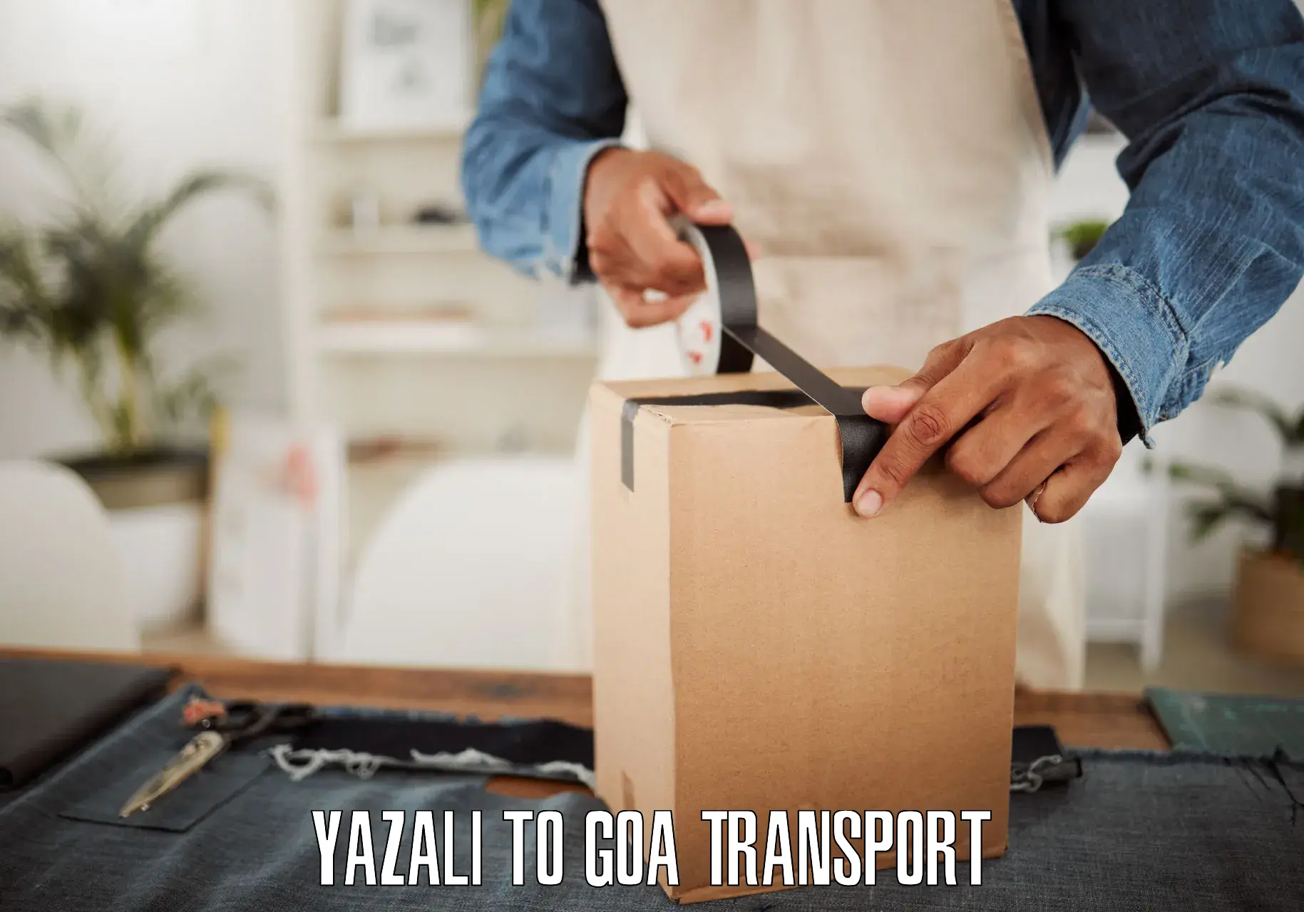 Nearest transport service Yazali to Goa University