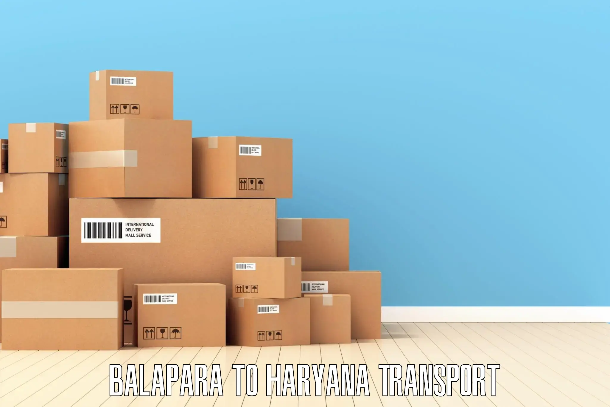 Online transport booking Balapara to Haryana