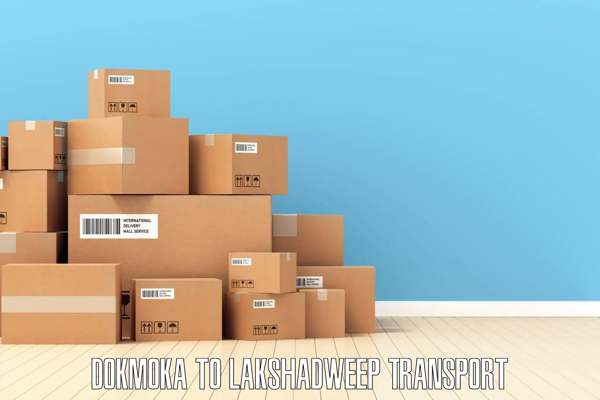 Two wheeler parcel service Dokmoka to Lakshadweep